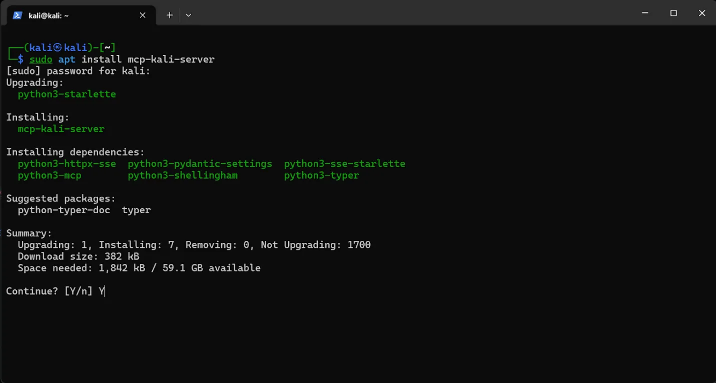 Install mcp-kali-server